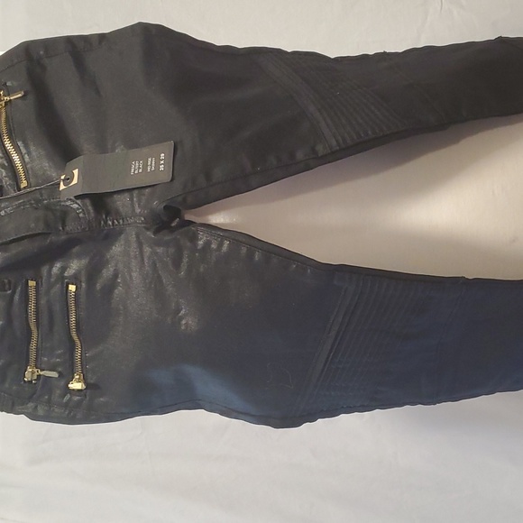 Buffalo Fresca mid rise stretch skinny pant w side bottom zipper. - Picture 3 of 5